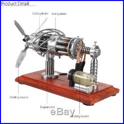 16 Cylinder Chaud Air Stirling Moteur Modèle Engin Générateur Éducatif Jouet Kit