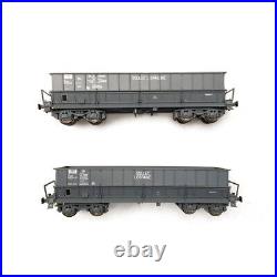 2 Tombereaux DMH SOLLAC LORRAINE Ep IV SNCF-HO 1/87-LSMODELS 30801