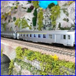 2 voitures DEV inox 2CL B10 et 1CL/fourgon A7D Sncf, Ep III JOUEF HJ4145 HO