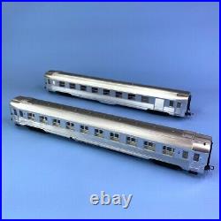 2 voitures DEV inox 2CL B10 et 1CL/fourgon A7D Sncf, Ep III JOUEF HJ4145 HO