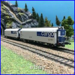 2 wagons HBBILLS-uy SBB CARGO Ep VI-HO 1/87-MABAR 87516