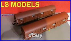 30 336 Ls Models Set De Wagonsgas 19-6+10-6 Rouge Uic Sncf Neuf En Boite