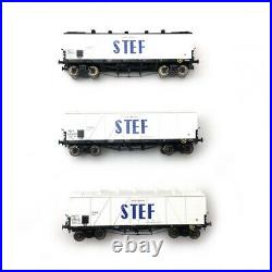 3 Wagons Frigo TP Trappes / Aer. SNCF STEF Ep III-HO 1/87-REE WB587