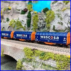 3 wagons Shimmns à bâche coulissante, Wascosa, Ep VI ROCO 76009 HO 1/87