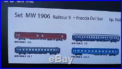 4 voitures Railtour II Freccia del Sol Ep IV SNCB-HO 1/87-LSMODELS MW1906