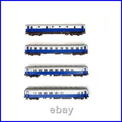 4 voitures voyageurs Treno Azzurro FS, Ep III-IV -HO 1/87-RIVAROSSI HR4275