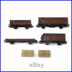 4 wagons marchandises DRB époque II -HO-1/87-MARKLIN 46065
