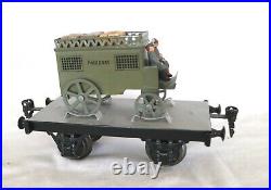 AC2389 Vintage Gauge1 Replica Marklin Militaire Transport Wagon Avec Load 1925