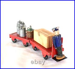 AC3301 Vintage Märklin 0 échelle'Electrocart' Bagages Chariot Avec Loads 2682