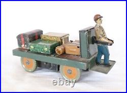 AC3423 Vintage Bing échelle 1 Mécanisme Bagages Chariot Avec Opérateur &