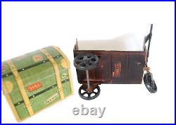 AC3916A Vintage Marklin Gauge1 Station Bagages Chariot 2685 avec Grand Caisse