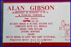 Alan Gibson 18.83 Kit Jauge Construit Laiton S&DJR 2-8-0 Classe 7F Loco & Fowler