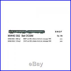 Coffret 2 voitures OCEM Ep III SNCF-HO 1/87-LSModels MW40392