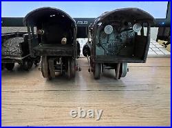 Échelle 0 Set 2 Lok's (1 X Märklin) Et 5 Wagon de Marchandises 3 Tender Bon État