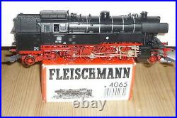Fleischmann 4065 Locomotive à Vapeur Br 65 018 Le Illuminé Vsm Epoque 3/6 Bon