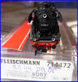 Fleischmann 714472 N Hennig Sound-Dampflok Br 44 0592-4 Dr Epoche4 Bw Eberswalde