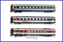 H0 Roco 74021 74022 74023 8tlg Set Voitures de Tourisme Train EC7 SBB Neuf