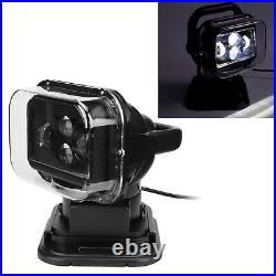 Led Search Light 60W Télécommande Étanche Projecteur Pour Bateau Voiture