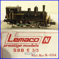 Lemaco 004 N Suisse Laiton Petites Séries Tigerli Locomotive Ee 3/3 SBB en