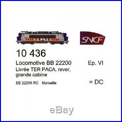Locomotive BB22200 TER PACA Ep VI SNCF-HO 1/87-LSMODELS 10436