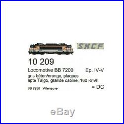 Locomotive BB7288 Villeneuve Ep IV Talgo SNCF-HO 1/87-LSMODELS 10209