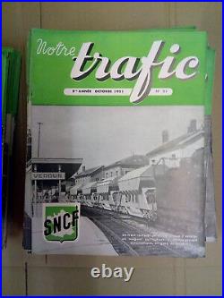 NOTRE TRAFIC REVUES SNCF de 1946 à 1959 -145 EXEMPLAIRES TRES RARES