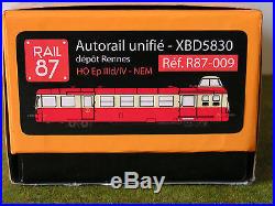 RAIL 87 LS MODELS AUTORAIL UNIFIE XBD 5830 SNCF