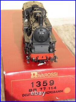 Rivarossi 1359 H0 Locomotive à Vapeur Br 77 114 -ex Bayern / Trains Le DRG