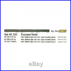 Set Express Nord, B11 B11 B4d Ep IV SNCF-HO-1/87-LSMODELS 40330