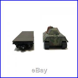 Set de 2 wagons plats transport de Tanks DRB ép II-HO-1/87-LILIPUT 230145