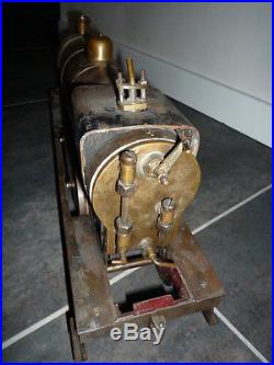 Très ancienne locomotive vapeur vive ech II-a 67mm ou III bing schoenner carette