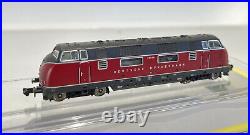 Voie N 1160 Minitrix V 200 Locomotive Diesel, Très Bon État 12402/307